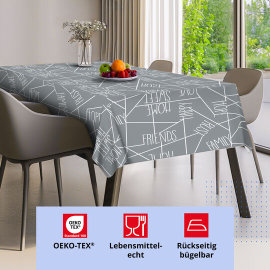 Tischdecke Monte Carlo Credo silber image number null